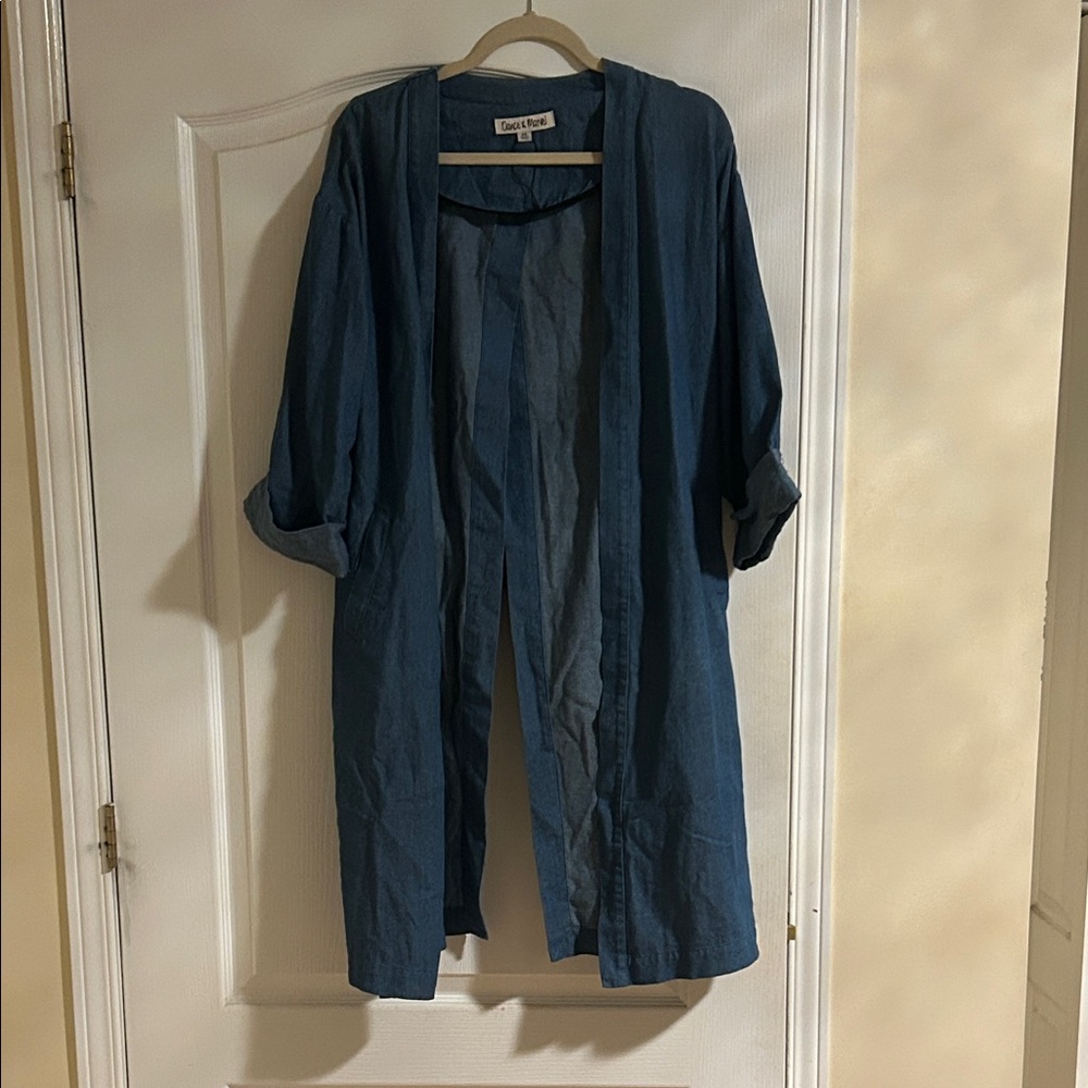 Dance & Marvel Blue Open Cardigan